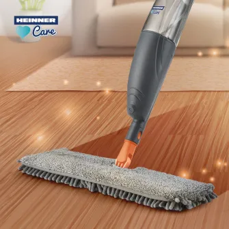 Rezerva cu 2 fete mop spray Heinner Care Mega Clean, microfibra