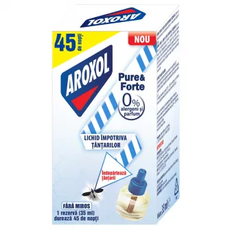 Rezerva lichida impotriva tantarilor Aroxol PureForte, 1 buc, 45 nopti