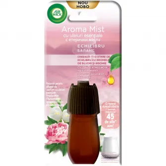 Rezerva pentru difuzor de parfum cu uleiuri esentiale odorizant de camera Air Wick Aroma Mist, Echilibru, 20 ml