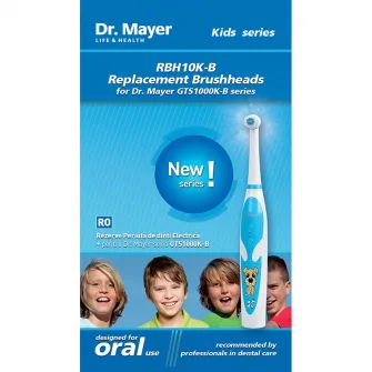 Rezerva periuta de dinti electrica Dr. Mayer RBH10K-B, compatibila cu GTS1000K-B, 2 buc