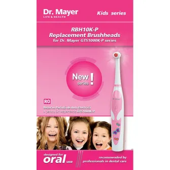 Rezerva periuta de dinti electrica Dr. Mayer RBH10K-P, compatibila cu GTS1000K-P, 2 buc