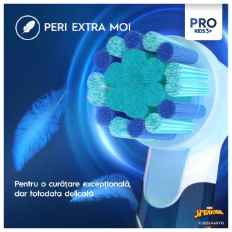 Rezerva periuta de dinti electrica pentru copii Oral-B Spiderman, 2 buc