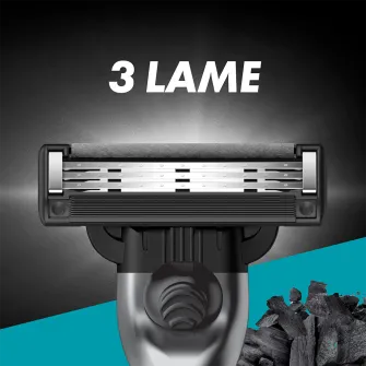 Rezerve aparat de ras Gillette Mach3 Charcoal, 4 buc
