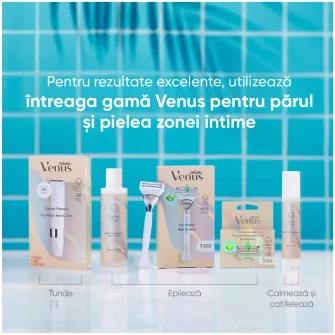 Rezerve aparat de ras Gillette Venus pentru parul si pielea zonei intime, 3 buc
