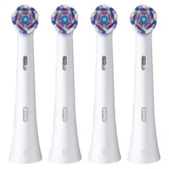 Rezerve periuta de dinti electrica Oral-B iO Radiant White, compatibile doar cu seria iO, 4 buc, Alb