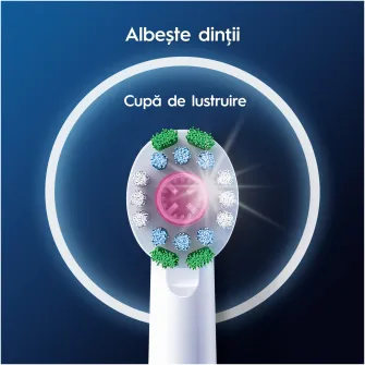 Rezerve periuta de dinti electrica Oral-B Pro 3D White, 2 buc