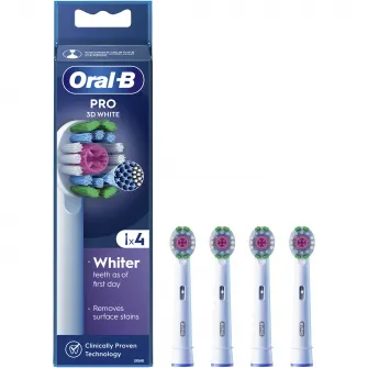 Rezerve periuta de dinti electrica Oral-B Pro 3D White, 4 buc