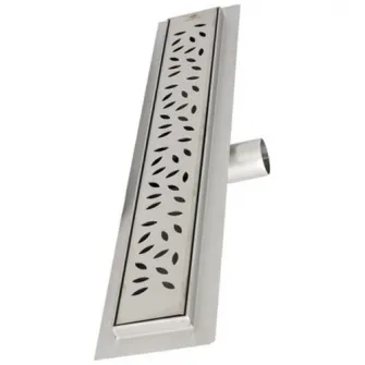 Rigola din inox Ermetiq Stylish VEN-S607C, 600x70 cm, 35 l/min capacitate drenaj, 40 Ø evacuare orizontala