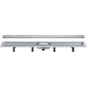 Rigola dus Roca In-Drain Basic, placa deseuri inclusa, 95x60 cm, Crom