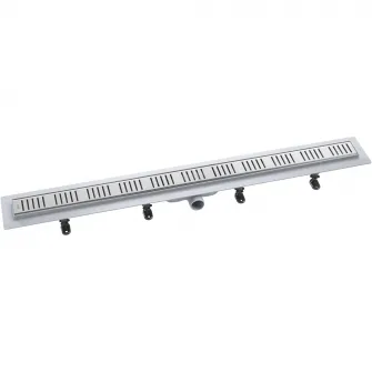Rigola dus Roca In-Drain Basic, placa deseuri inclusa, 95x60 cm, Crom