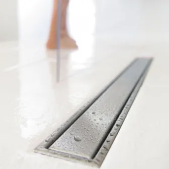 Rigola profesionala pentru dus Wirquin Venisio, grila reversibila, debit 84 l/min, 805 mm