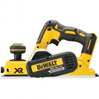 Rindea electrica pe acumulator DeWALT DCP580N, 18V XR, motor fara perii, latime 82mm, compatibila cu lame TCT, sistem de extragere a prafului AirLock, reglaj precis, fara incarcator/acumulator