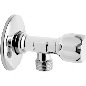 Robinet coltar cu ventil Ferro, maneta metalica, 1/2