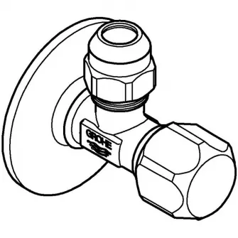 Robinet cu ventil Grohe 22023000, 1/2'' x 3/8'', fara marcaj, crom