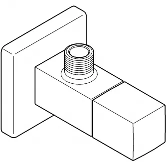 Robinet cu ventil Grohe Eurocube 22012000, 1/2 x 3/8, fara marcaj, crom