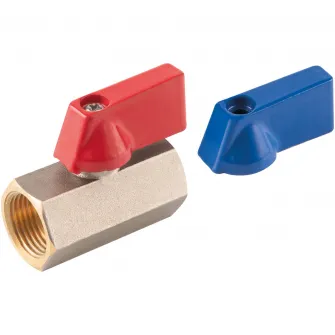 Robinet trecere Mini Ferro, din alama, PN10, 1/2'' FI-FI cu sfera