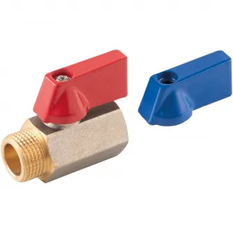 Robinet trecere Mini Ferro, din alama, PN10, 1/2'', FI-FE cu sfera