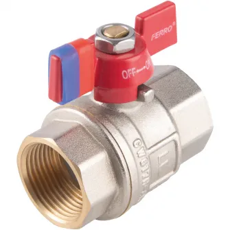 Robinet trecere sfera cu fluture Ferro PN30, 1/2