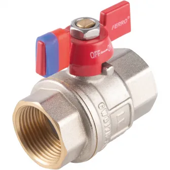 Robinet trecere sfera cu fluture Ferro PN30, 3/4