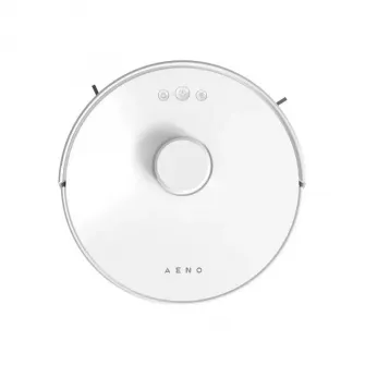 Robot de aspirare Aeno ARC0002S, curatare umeda si uscata, LiDAR, filtru HEPA 12+prefiltru, putere de aspirare 2500 Pa, Li-Ion 3000 mAh, timp de rulare 130 de minute, capacitate rezervor apa 350 ml, capacitate rezervor praf 600 ml, alb