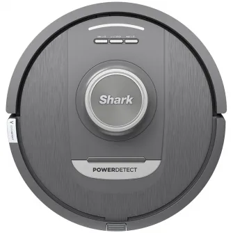 Robot de aspirare cu mop Shark PowerDetect NeverTouch 2in1 RV2800YEEU, statie NeverTouch reincarcare, alimentare cu apa si golire automata, 2l, 14.8V, autonomie max 110 min, negru