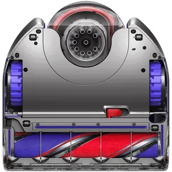 Robot de aspirare Dyson 360 Vis Nav 304623-01, 375W, 26 de senzori, sistem de navigare vizuala la 360 grade, 4 moduri de aspirare, perie de curatare cu actiune tripla, evita obstacolele, aplicatie MyDysonв„ў, autonomie pana la 65 de minute, albastru/ nich