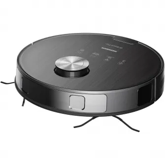 Robot de aspirare Heinner HI-RoboX+ HRVC-MAI52BK, WI-FI, aspirator si mop, 14.4V/ 5200 mAh, putere aspirare 4000Pa, motor BLDC, navigatie LDS, AI Technology, autonomie: 200 min, recipient praf:230 ml,rezervor apa: 240 ml, negru