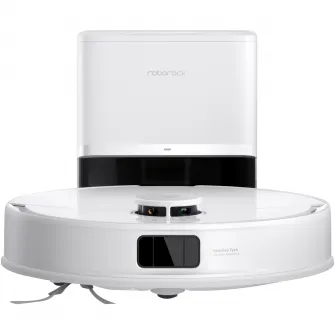 Robot de aspirare Roborock Q10 PF+ W, aspirator si mop cu statie de golire automata, 10.000 Pa, baterie 5.200 mAh, autonomie 180 min, navigatie AI, recipient praf 2.7L, Liftable Mop, Suport Alexa si Google Home, alb