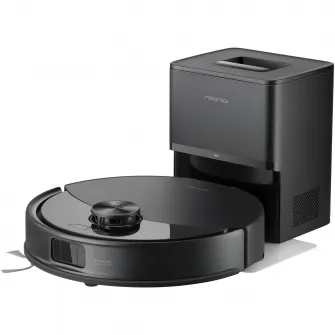 Robot de aspirare Roborock Q10 VF+ B, aspirator si mop cu statie de golire automata, 10.000 Pa, baterie 5.200 mAh, autonomie 180 min, navigatie AI, recipient praf 2.7L, sistem VibraRise 2.0, Sistem anti-incalcire, negru