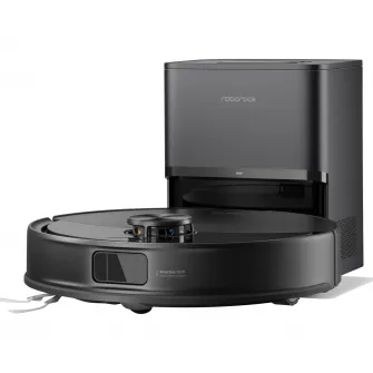 Robot de aspirare Roborock Q10 VF+ B, aspirator si mop cu statie de golire automata, 10.000 Pa, baterie 5.200 mAh, autonomie 180 min, navigatie AI, recipient praf 2.7L, sistem VibraRise 2.0, Sistem anti-incalcire, negru