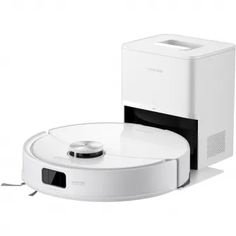Robot de aspirare Roborock Q10 VF+ W, aspirator si mop cu statie de golire automata, 10.000 Pa, baterie 5.200 mAh, autonomie 180 min, navigatie AI, recipient praf 2.7L, sistem VibraRise 2.0, Sistem anti-incalcire, alb