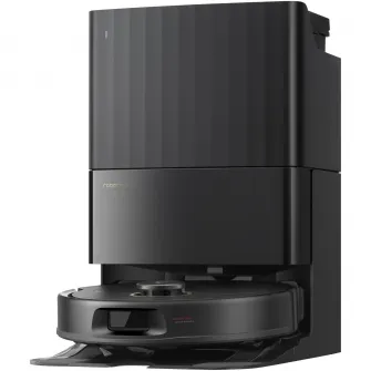Robot de aspirare Roborock Qrevo 5AE B, aspirator si mop cu statie de golire automata, 12.000 Pa, baterie 5200 mAh, autonomie 180 min, navigatie LiDAR, recipient praf 470 ml, negru.