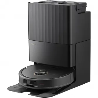 Robot de aspirare Roborock Qrevo 5AE B, aspirator si mop cu statie de golire automata, 12.000 Pa, baterie 5200 mAh, autonomie 180 min, navigatie LiDAR, recipient praf 470 ml, negru.