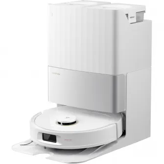 Robot de aspirare Roborock Qrevo 5AE W, aspirator si mop cu statie de golire automata, 12.000 Pa, baterie 5200 mAh, autonomie 180 min, navigatie LiDAR, recipient praf 470 ml, alb