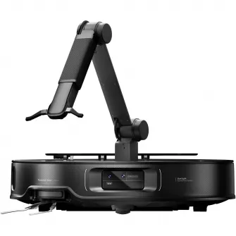 Robot de aspirare Roborock Saros Z70 RRE0R50+EWFD28HRR, 22.000 Pa, brat robotic inteligent OmniGrip, aspirator, mop si sistem avansat de gestionare a obstacolelor, navigatie autonoma StarSight 2.0, mapare 3D, Lidar, profil ultrasubtire 7.98 cm, negru
