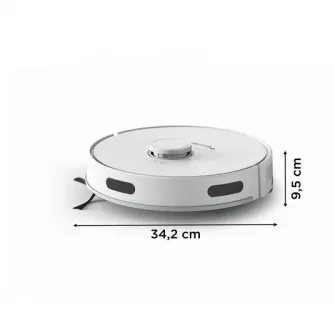 Robot de aspirare Rowenta X-Plorer S75 Animal  Allergy RR8567WH, 31W, curatare 4 in 1, sistem Smart Aqua Power, recipient praf 0.3L, recipient apa 0.3L, 3 senzori de cadere, statie de incarcare, putere aspirare 2700 Pa, autonomie 120 min, alb