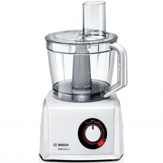 Robot de bucatarie Bosch MC812W620, 1100 W, 3.9 L, 50 functii, Selector viteza variabil, Alb