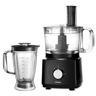 Robot de bucatarie Heinner HFP-750BK, 750 W, Bol 1.2 l, blender 1.8 L, disc feliere, maruntire, negru