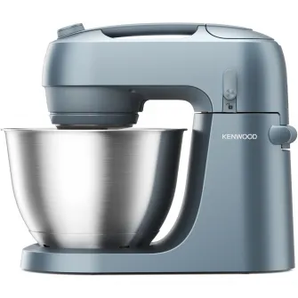 Robot de bucatarie Kenwood Go KZM35.000GY, 800W, vas inox 4L, 6 trepte viteza + Turbo, 3 accesorii patiserie, lingura masurare, albastru