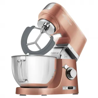 Robot de bucatarie multifunctional, Sencor, 1000W, Bol de 4.5 l, 8 viteze, Auriu