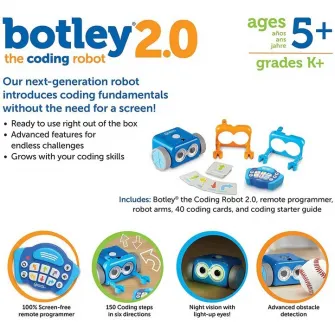 Robotelul Botley 2.0 cu carduri de activitati - Set de 45 de piese