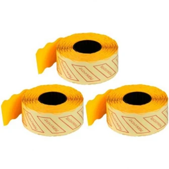 Rola pret 26x16, 1000buc, 3 buc/set, portocaliu