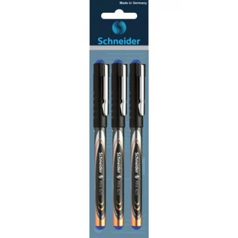Roller varf conic 0.5mm Schneider Xtra 825, Albastru, 3 buc/set