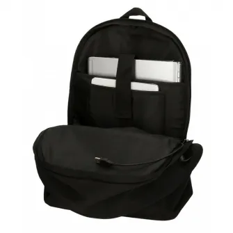 Rucsac casual, compartiment laptop/tableta Pepe Jeans Aris Evergreen, negru, 44x31x17 cm