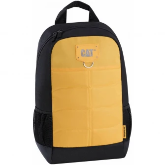 Rucsac Caterpillar Millennial Classic Benji material 600D HD polyester, negru/galben