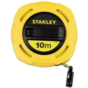 Ruleta Stanley cu carcasa inchisa, banda fibra sticla, 10 m
