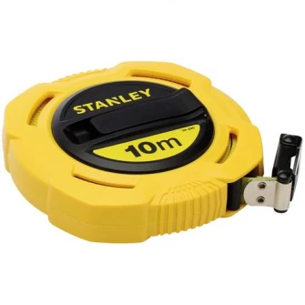 Ruleta Stanley cu carcasa inchisa, banda fibra sticla, 10 m