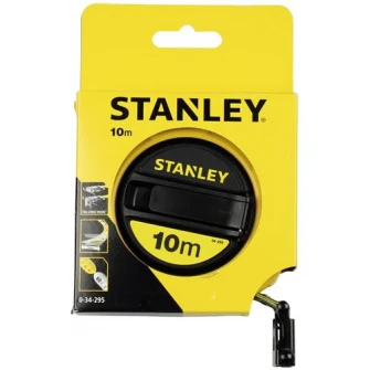 Ruleta Stanley cu carcasa inchisa, banda fibra sticla, 10 m