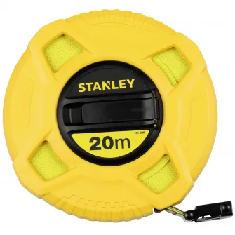 Ruleta Stanley cu carcasa inchisa, banda fibra sticla, 20 m