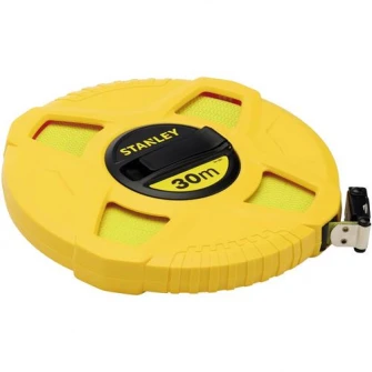 Ruleta Stanley cu carcasa inchisa, banda fibra sticla, 30 m